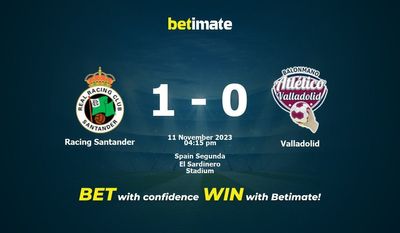 Racing Santander vs Valladolid Förutsägelse, odds och speltips 2023-11-11