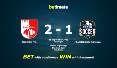 Radnicki Nis vs FK Zeleznicar Pancevo förutsägelse, odds och speltips 2023-09-26