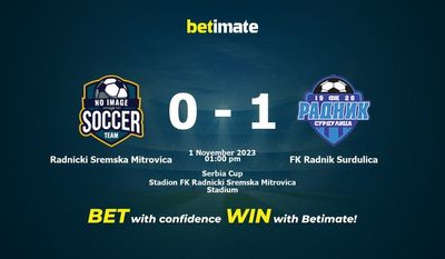 Radnicki Sremska Mitrovica vs FK Radnik Surdulica Förutsägelse, odds och speltips 2023-01-11
