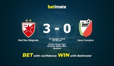 Red Star Belgrad vs Javor Ivanjica Förutsägelse, odds och speltips 2023-10-21