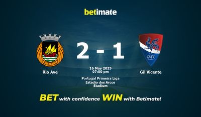 Rio Ave vs Gil Vicente Förutsägelse, Odds & Speltips 16/05/2025