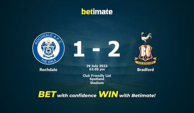 Rochdale vs Bradford Förutsägelse, odds och speltips 2023-07-29