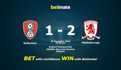Rotherham vs Middlesbrough Förutsägelse, odds och speltips 2023-12-26