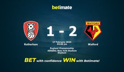 Rotherham vs Watford Förutsägelse, odds och vadslagning 2024-02-17
