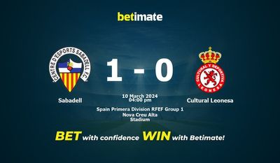 Sabadell vs Cultural Leonesa Förutsägelse, odds och vadslagning 2024-10-03
