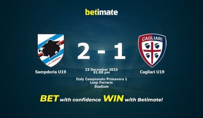 Sampdoria U19 vs Cagliari U19 Förutsägelse, odds och speltips 2023-12-23