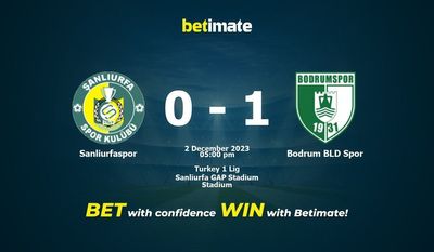 Sanliurfaspor vs Bodrum BLD Spor förutsägelse, odds och speltips 2023-02-12