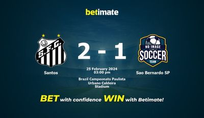 Santos vs Sao Bernardo SP förutsägelse, odds och speltips 2024-02-25