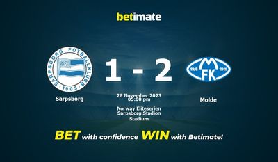 Sarpsborg vs Molde Förutsägelse, odds och speltips 2023-11-26