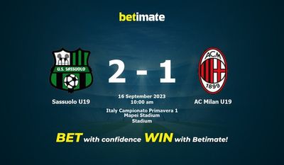 Sassuolo U19 vs AC Milan U19 Förutsägelse, odds och speltips 2023-09-16
