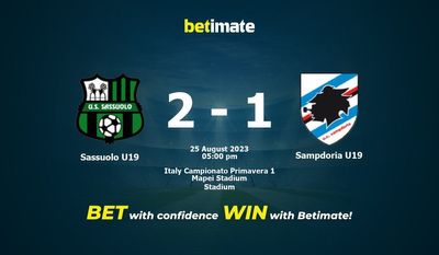 Sassuolo U19 vs Sampdoria U19 Förutsägelse, odds och vadslagning 2023-08-25