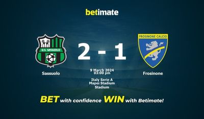 Sassuolo vs Frosinone förutsägelse, odds och vadslagning 2024-03-09