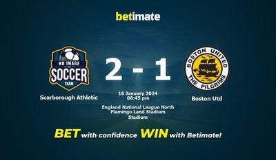 Scarborough Athletic vs Boston Utd Förutsägelse, odds och speltips 2024-01-16