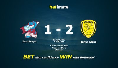 Scunthorpe vs Burton Albion Förutsägelse, odds och speltips 2023-07-29