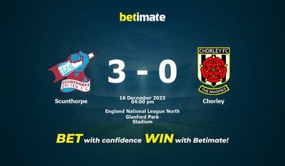 Scunthorpe vs Chorley Prediction, Odds & Speltips 2023-12-16
