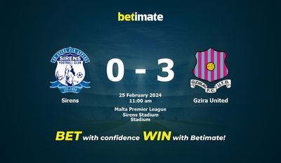 Sirens vs Gzira United Förutsägelse, odds och speltips 2024-02-25