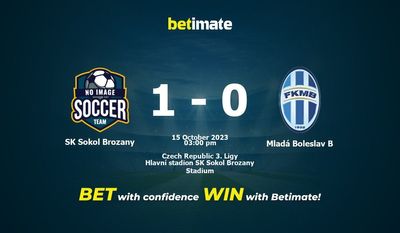 SK Sokol Brozany vs Mladá Boleslav B Förutsägelse, odds och speltips 2023-10-15