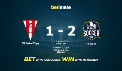 SK Sokol Zapy vs FK Kolin Förutsägelse, odds och speltips 11/05/2025