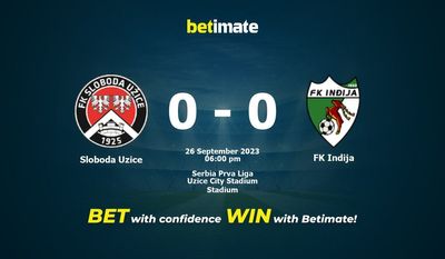Sloboda Uzice vs FK Indija Förutsägelse, odds och vadslagning 2023-09-26