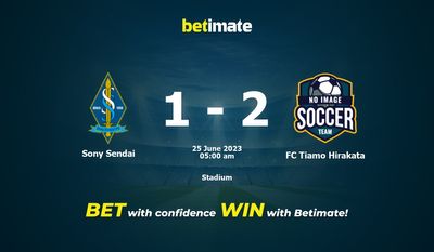Sony Sendai vs FC Tiamo Hirakata Förutsägelse, odds och speltips 2023-06-25