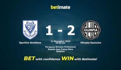 Sportivo Ameliano vs Olimpia Asuncion Förutsägelse, odds och bettingtips 2023-11-11