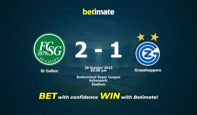 St Gallen vs Grasshoppers förutsägelse, odds och speltips 2023-10-28