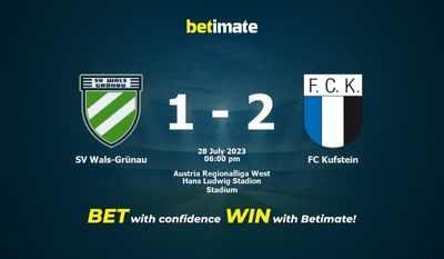SV Wals-Grünau vs FC Kufstein Förutsägelse, odds och speltips 2023-07-28