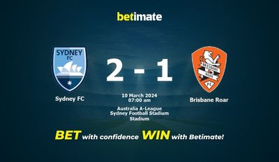 Sydney FC vs Brisbane Roar Förutsägelse, odds och speltips 2024-10-03