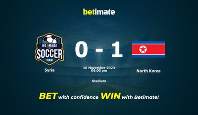 Syrien vs Nordkorea Förutsägelse, odds och vadslagning 2023-11-16