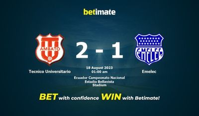 Tecnico Universitario vs Emelec förutsägelse, odds och vadslagning 2023-08-18