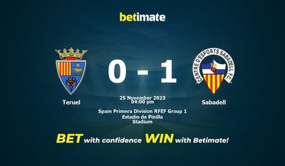 Teruel vs Sabadell förutsägelse, odds och vadslagning 2023-11-25
