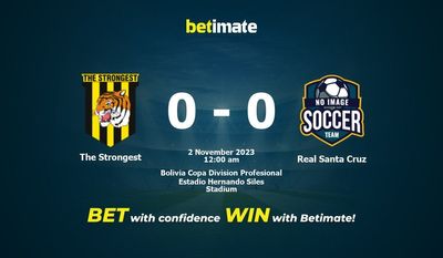 The Strongest vs Real Santa Cruz Prediction, Odds & Betting Tips 11/01/2023
