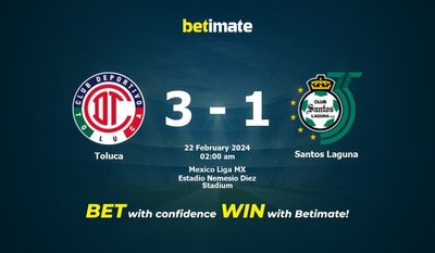 Toluca vs Santos Laguna förutsägelse, odds och speltips 2024-02-22