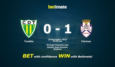 Tondela vs Feirense förutsägelse, odds och speltips 2023-11-18
