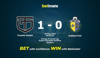Torpedo Kutaisi vs Kolkheti Poti förutsägelse, odds och speltips 2025-05-20