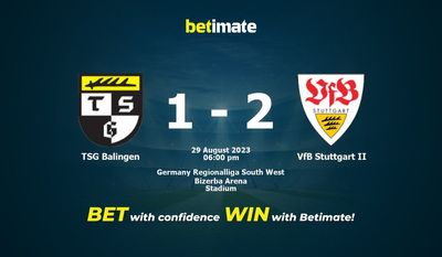 TSG Balingen vs VfB Stuttgart II Förutsägelse, odds och speltips 2023-08-29
