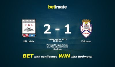 UD Leiria vs Feirense förutsägelse, odds och speltips 2023-12-30