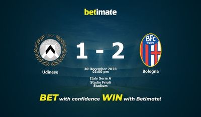 Udinese vs Bologna förutsägelse, odds och speltips 2023-12-30