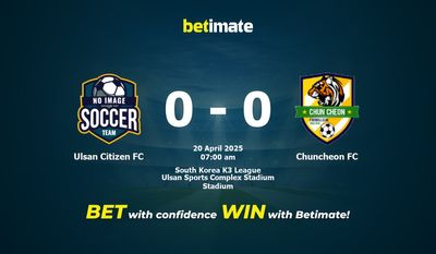 Ulsan Citizen FC vs Chuncheon FC Förutsägelse, odds och speltips 2025-04-20
