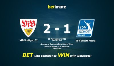 VfB Stuttgart II vs TSV Schott Mainz förutsägelse, odds och speltips 2023-11-26