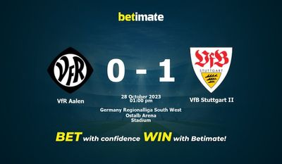 VfR Aalen vs VfB Stuttgart II Förutsägelse, odds och vadslagning 2023-10-28