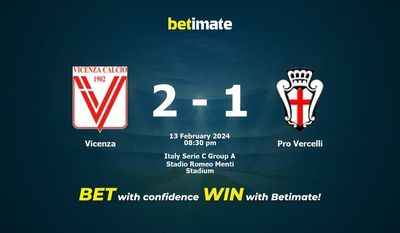 Vicenza vs Pro Vercelli förutsägelse, odds och speltips 2024-02-13
