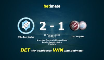 Villa San Carlos vs UAI Urquiza förutsägelse, odds och speltips 2024-10-02