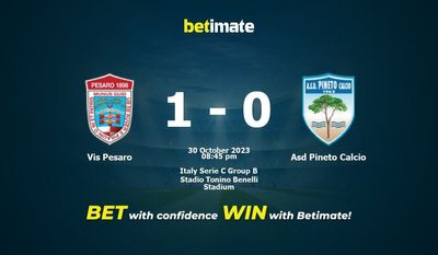Vis Pesaro vs Asd Pineto Calcio Förutsägelse, odds och speltips 2023-10-30