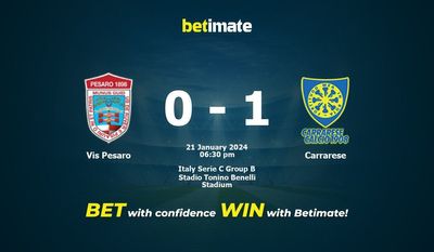 Vis Pesaro vs Carrarese förutsägelse, odds och speltips 2024-01-21