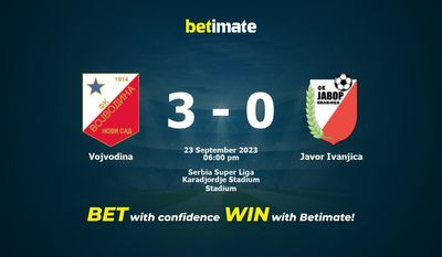 Vojvodina vs Javor Ivanjica Förutsägelse, odds och speltips 2023-09-23