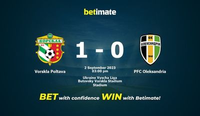 Vorskla Poltava vs PFC Oleksandria Förutsägelse, odds och vadslagning 2023-02-09