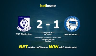 VSG Altglienicke vs Hertha Berlin II Förutsägelse, odds och speltips 2023-08-18