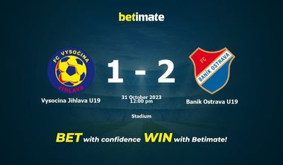 Vysocina Jihlava U19 vs Banik Ostrava U19 Förutsägelse, odds och speltips 2023-10-31