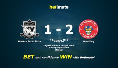 Weston Super Mare vs Worthing Förutsägelse, odds och vadslagningstips 2023-05-12